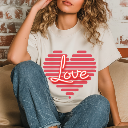 Valentine’s Day Retro Coquette T-Shirt 💖 Ethical, Playful Women’s Apparel