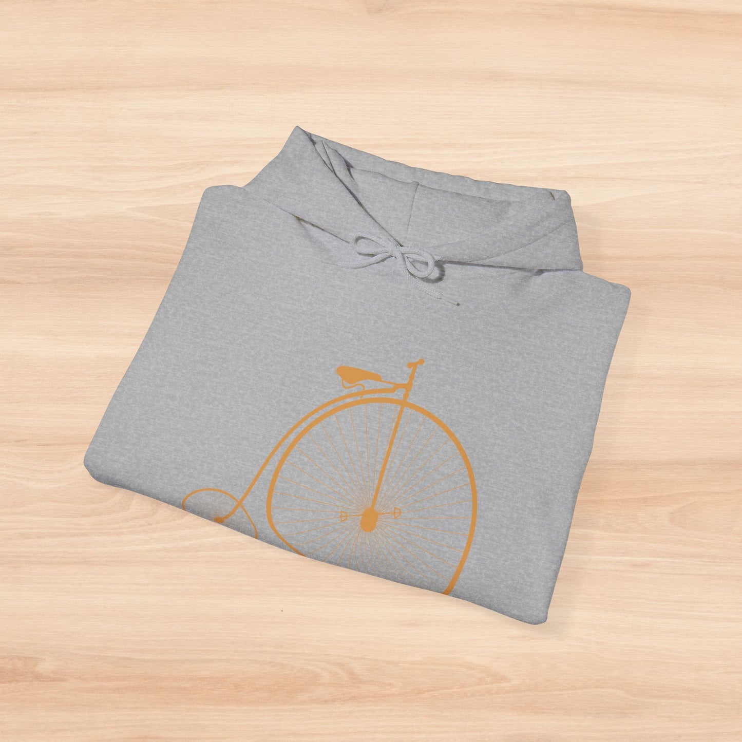 Biking Print Hooded Sweatshirt - Unisex Heavy Blend - Mountain Biker Gift